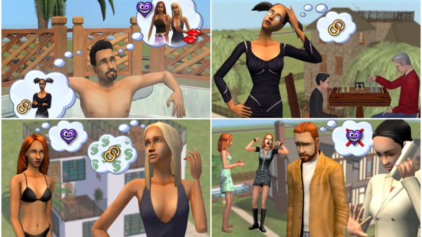 quiz dla graczy The Sims 2