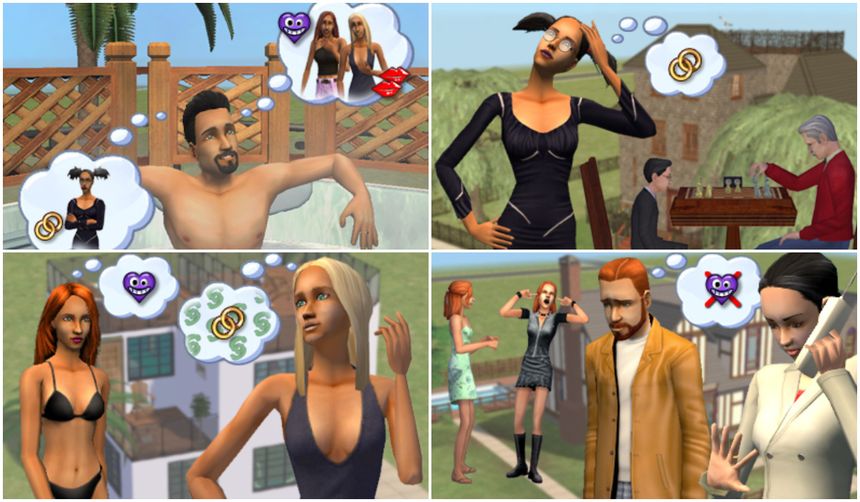 quiz dla graczy The Sims 2