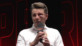 Piotr Korczarowski na konferencji Prime Show MMA.