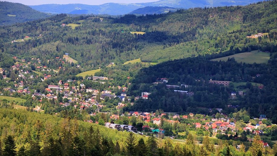 Wisła, widok z góry