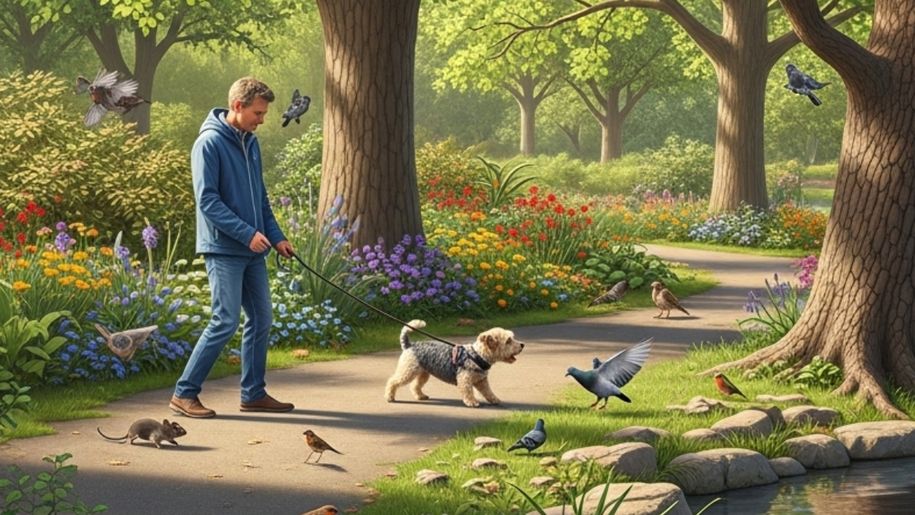 Zagadka obrazkowa IQ. Znajdziesz wiewiórkę w parku? 