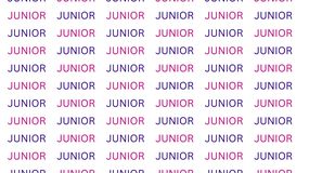 Znajdź błędnie zapisane słowo junior