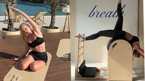 Martyna Kondratowicz podczas ćwiczeń
