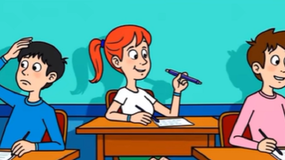 Logiczny test IQ. Wskaż ucznia, który oszukuje na klasówce
