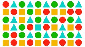 Zagadka obrazkowa IQ z figurami geometrycznymi