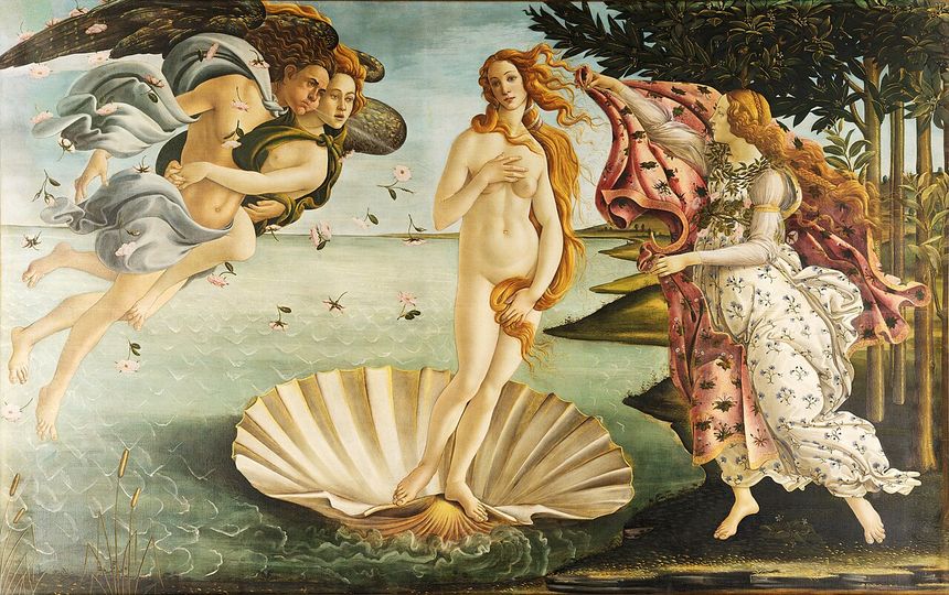 Sandro Botticelli, obraz "Narodziny Wenus"