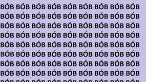 Znajdź błędnie zapisane słowo BÓB. Test IQ