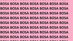 Znajdź błędnie zapisane słowo BOSA. Test IQ