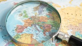 Mapa Europy pod lupą