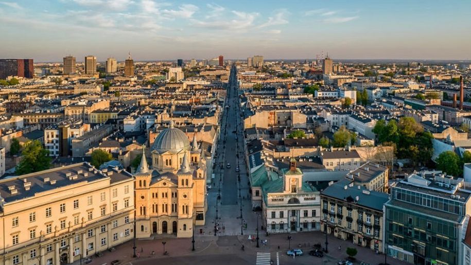 Widok na miasto Łódź