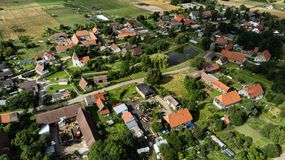 Wieś z lotu ptaka
