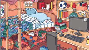 Znajdź 12 serduszek. Test IQ