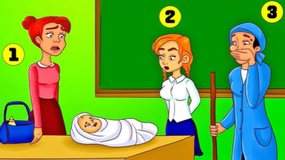 Logiczny test IQ. Która z kobiet jest matką noworodka? Masz 6 sekund