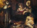 "Narodzenie Pańskie ze św. Franciszkiem i św. Wawrzyńcem" Caravaggio