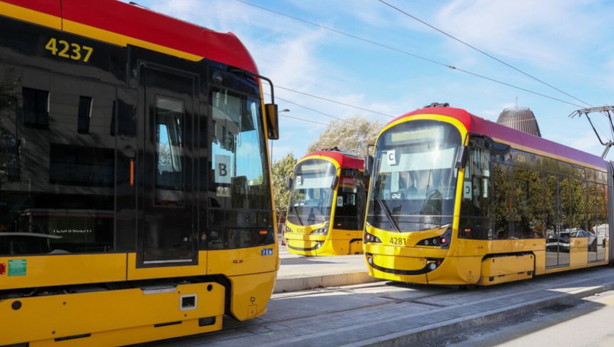 Najdłuższa linia tramwajowa w Warszawie. 48 przystanków i 23,5 km