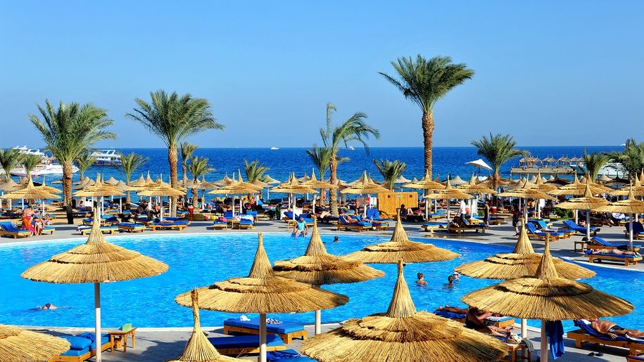 Plaża w Egipcie w Hurghadzie