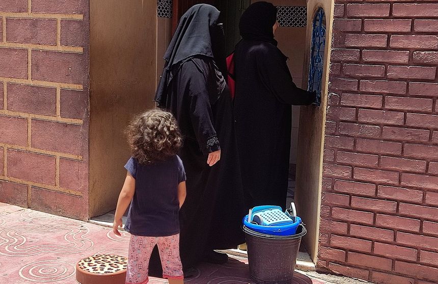 Wejście do hammamu w Maroku