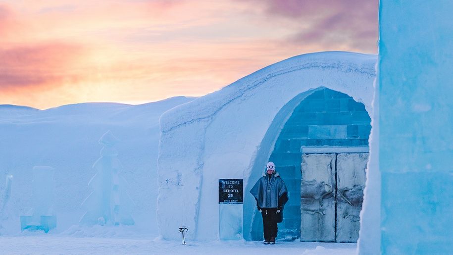 IceHotel w Szwecji jest cały z lodu