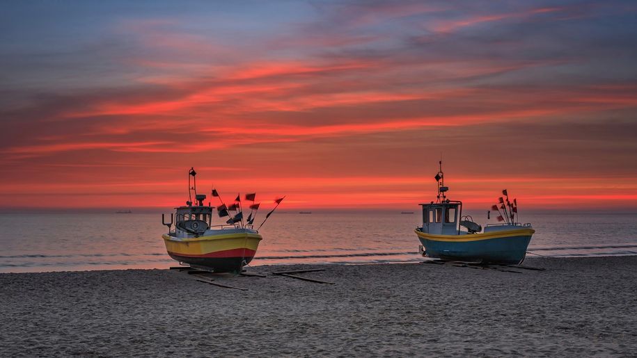 Zachód słońca nad Bałtykiem