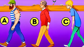 Logiczny test IQ. Kto oszukuje, że niesie kłodę? Masz 3 sekundy