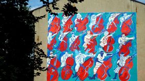 Mural Edwarda Dwurnika w Oświęcimiu