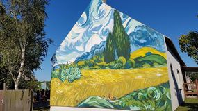 Mural van Gogha we wsi Brzózki