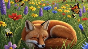 Zagadka obrazkowa IQ. Znajdziesz biedronkę na łące?