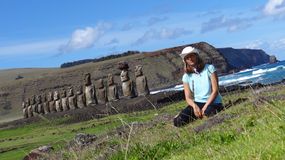 Małgorzata Telecka na Wyspie Wielkanocnej