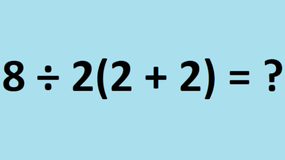 Zagadka logiczna IQ. Ile to jest 8÷2(2+2)? Nie każdy zna wynik