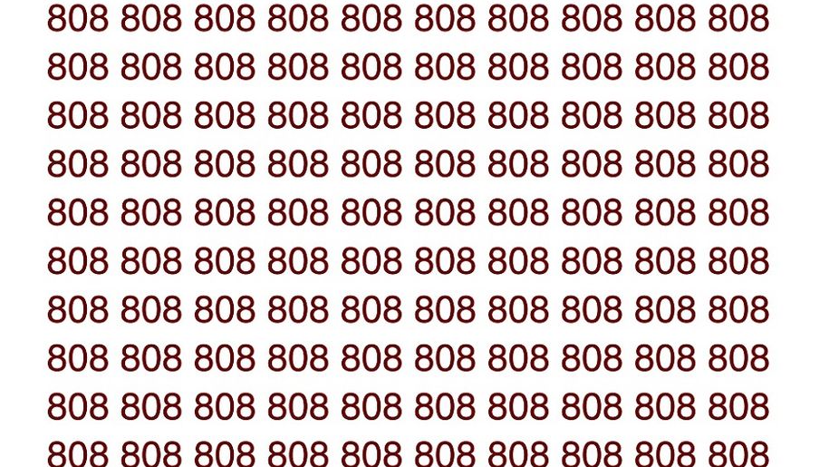 Zagadka: znajdź błędnie zapisaną liczbę 808