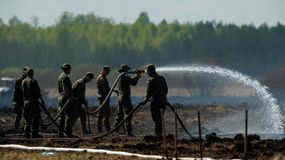 Pożar w Biebrzańskim Parku Narodowym
