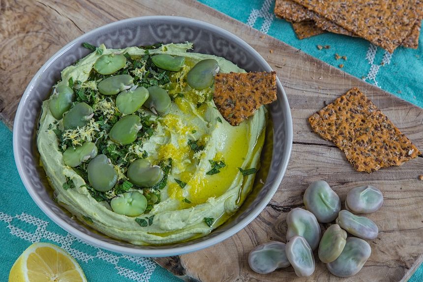 Przepis na hummus z bobu