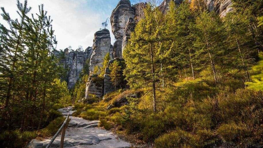 Skalne Miasto w Czechach