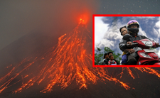 Wulkan Merapi, wybuchy wulkanów