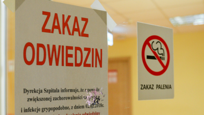Grypa w Polsce, dane, szpitale, restrykcje