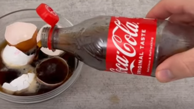 Cola i skorupki jaj