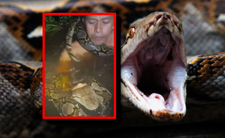 Pyton, atak węża na człowieka