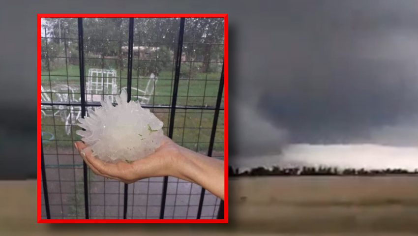 Potężna burza z gradem w Argentynie
