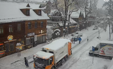 Zakopane, Krupówki, śnieg