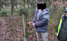 Kłusownik złapany na gorącym uczynku