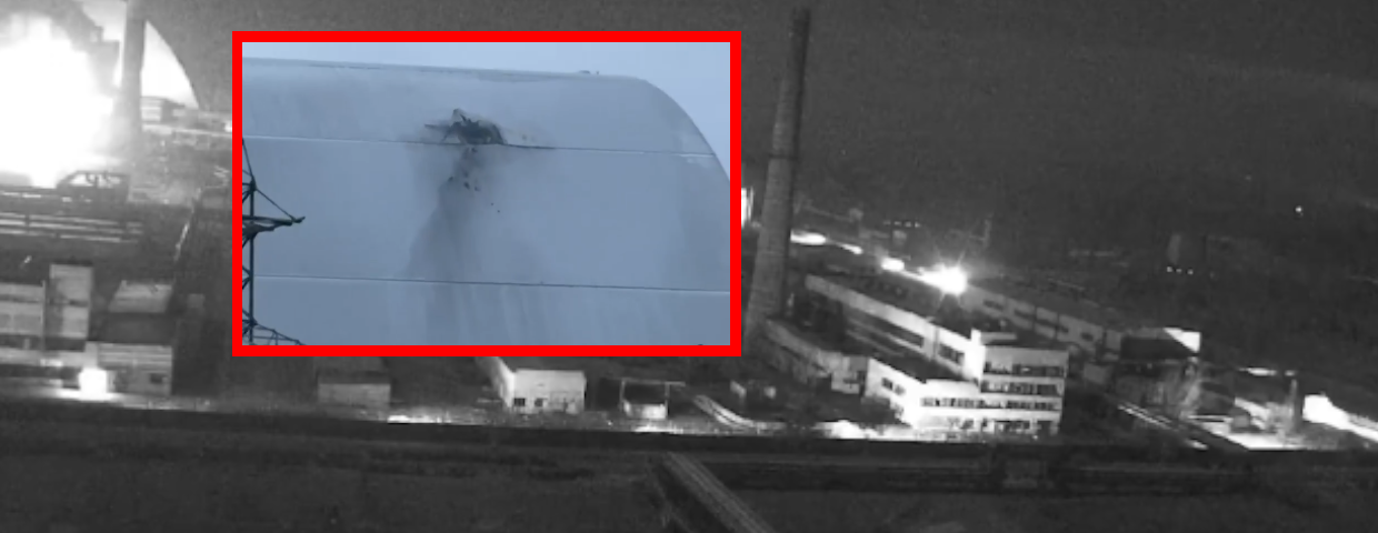 Czarnobyl, atak i wybuch. "Znaczne uszkodzenia" [WIDEO]