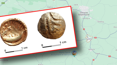 Złota moneta stater typu Kryspinów