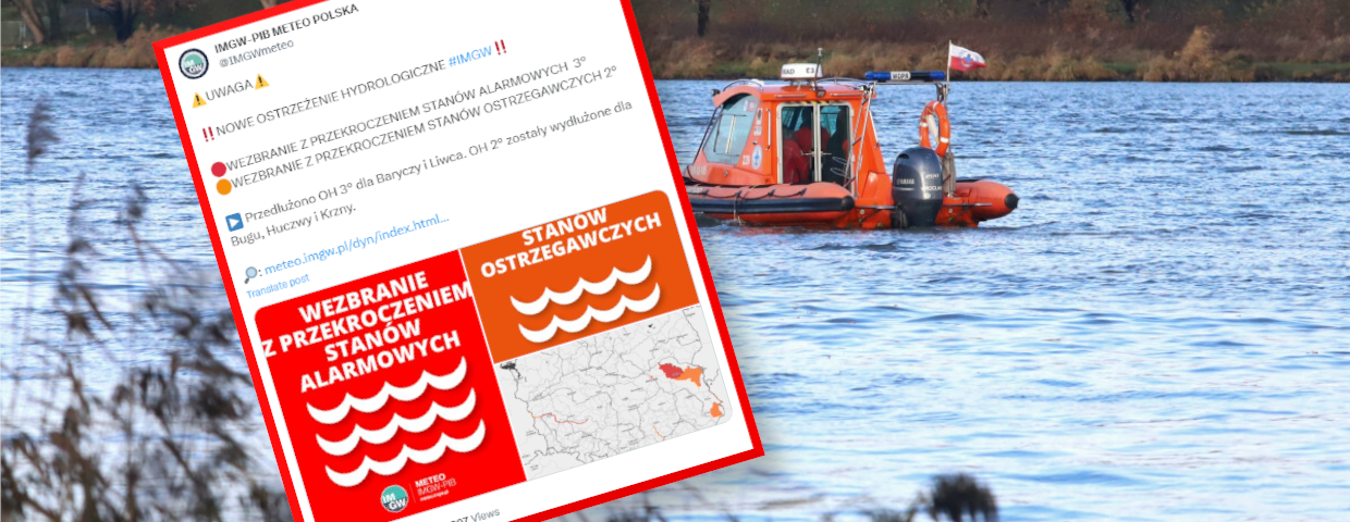Stan alarmowy na dorzeczach Odry i Wisły