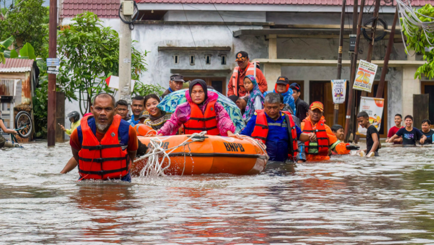 Indonezja, powódź na Sumatrze