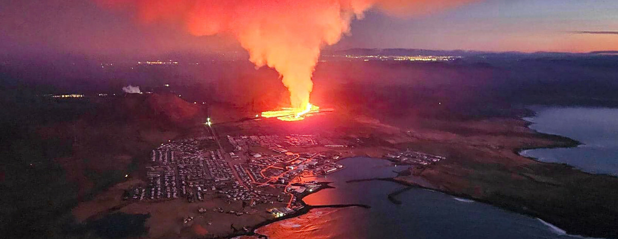 Islandia. Wybuch wulkanu, ewakuacja miasta Grindavik