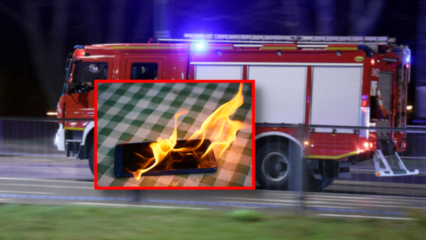 Wybuch telefonu w Polsce, pożar baterii