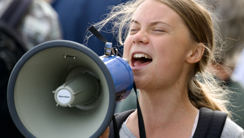 Greta Thunberg protestuje. Aktywistka kontra prywatne odrzutowce