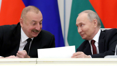 Prezydenci Azerbejdżanu i Rosji na wspólnej konferencji - 22.04.2024