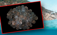 Skarb monet u wybrzeży Sardynii