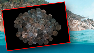 Skarb monet u wybrzeży Sardynii